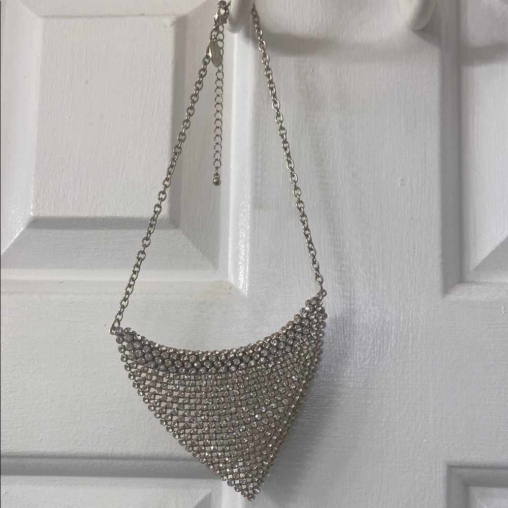 Elegant Silver Beaded Necklace